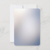 Carte de réponse Floral Blanc Élégant (Dos)