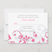 Carte de réponse florale abstraite (Devant)