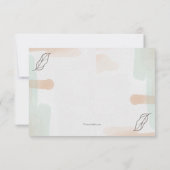 Carte de réponse florale Colorwash (Dos)