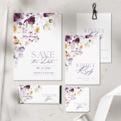 Carte de réponse florale élégante