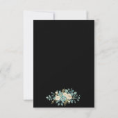 Carte de réponse florale formelle (Dos)