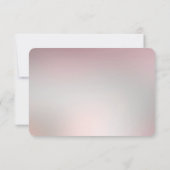 Carte de réponse florale rose décorative (Dos)