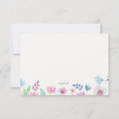 Carte de réponse Flower Breeze (Dos)