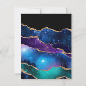 Carte de réponse Galaxie Agate (Dos)