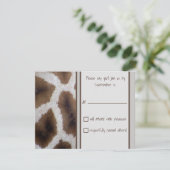 Carte de réponse Giraffe (Debout devant)