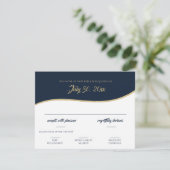 Carte de réponse Gold de base-ball (Debout devant)