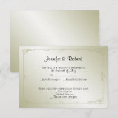 Carte de réponse Gold Pearl 30e anniversaire (Devant / Derrière)