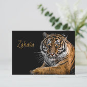 Carte de réponse Golden Tiger (Debout devant)