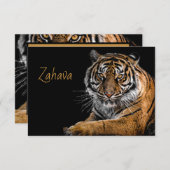 Carte de réponse Golden Tiger (Devant / Derrière)