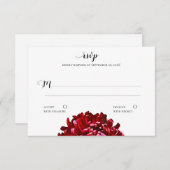 Carte de réponse Grand Chrysanthème (Devant / Derrière)