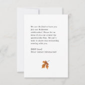 Carte de réponse Halloween personnalisable (Dos)