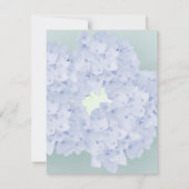 Carte de réponse Hydrangea Bleu Clair (Dos)