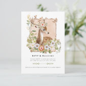 Carte de réponse incluse avec les détails de RSVP (Debout devant)