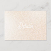 Carte de réponse incluse avec les détails de RSVP (Dos)