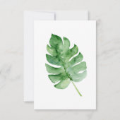 Carte de réponse incluse en aquarelle botanique tr (Dos)