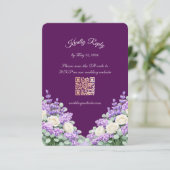 Carte de réponse incluse Lilas et Lavande (Debout devant)