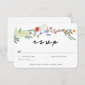 Carte de réponse incluse pour mariage Secret Garde (Devant / Derrière)