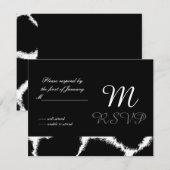 Carte de réponse initiale noir et blanc (Devant / Derrière)