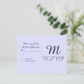 Carte de réponse initiale Soft Mauve (Debout devant)