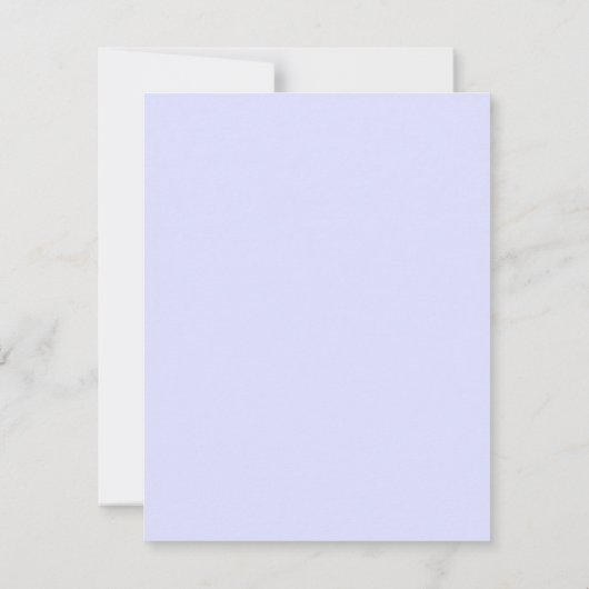 Carte de réponse initiale Soft Mauve (Dos)