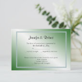 Carte de réponse Jade Swan 35e anniversaire (Debout devant)