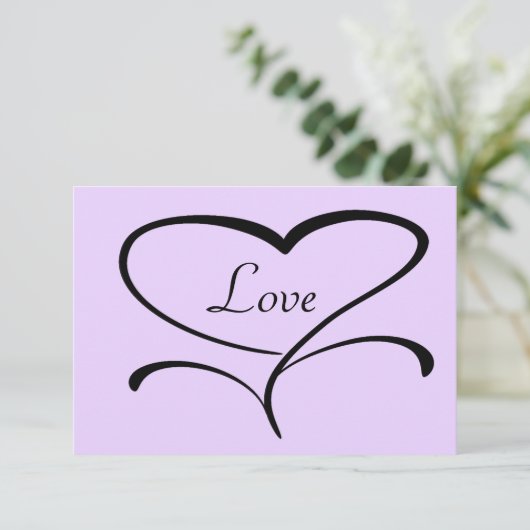 Carte de réponse Love Mariage (Debout devant)