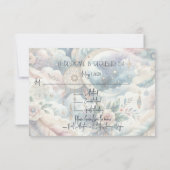 Carte de réponse Lune Céleste Or Bleu (Dos)