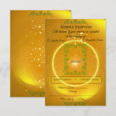 | Carte de réponse Luxe Moderne (Devant / Derrière)