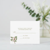 Carte de réponse Magnolia (Debout devant)