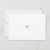Carte de réponse manuscrite Minimaliste Caprice (Dos)