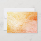 Carte de réponse Marbre Automne Chaud (Dos)