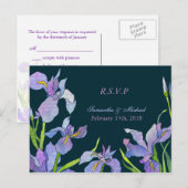 Carte de réponse mariage (Devant / Derrière)