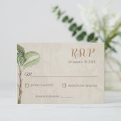 Carte de réponse mariage à thème Pichwai indien mo (Debout devant)