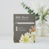 Carte de réponse Mariage Art moderne peintre flora (Debout devant)