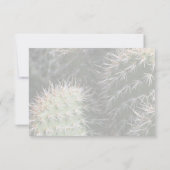Carte de réponse Mariage Cactus (Dos)