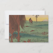 Carte de réponse Mariage de cheval Whimsical (Dos)