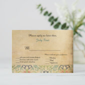 Carte de réponse Mariage de conte fée (Debout devant)