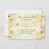 Carte de réponse Mariage de l'antiquité Fairy (Devant)