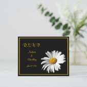 Carte de réponse Mariage de marguerite personnalis (Debout devant)