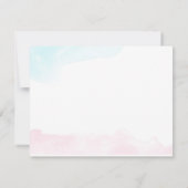 Carte de réponse mariage | Fleurs de cerisiers d'a (Dos)