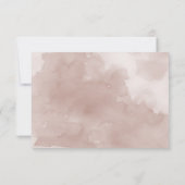 carte de réponse mariage florale rose vif (Dos)