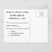 Carte de réponse Mariage Las Vegas (Dos)