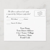 Carte de réponse Mariage Las Vegas (carte postale) (Dos)