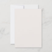 Carte de réponse mariage moderne minimal pastel bl (Dos)