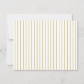 Carte de réponse mariage RSVP *Golden Blooms* (Dos)