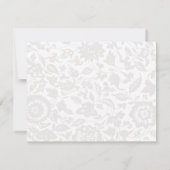 Carte de réponse mariage RSVP *Moderne Classique* (Dos)