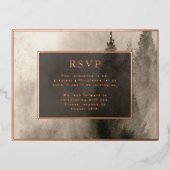 Carte de réponse Mariage RSVP Russe Aquarelle (Recto)