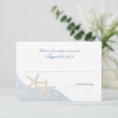 Carte de réponse Mariage Starfish (Debout devant)