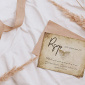 Carte de réponse Mariage Viking unique