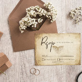 Carte de réponse Mariage Viking unique
